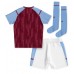 Günstige Aston Villa Babykleidung Heim Fussballtrikot Kinder 2023-24 Kurzarm (+ kurze hosen)